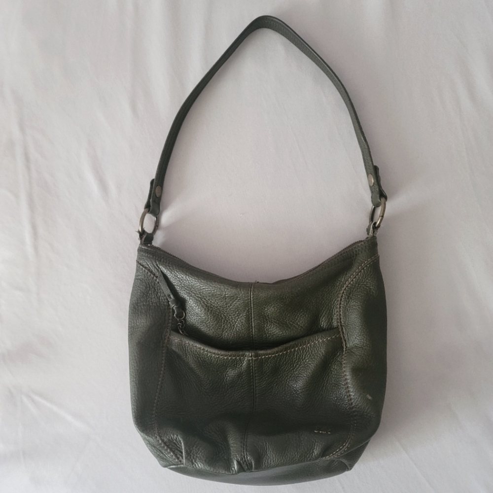 The Sak Green Leather Shoulder Bag